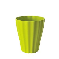 Zelený květináč Plastia Ola, ø 13,4 cm