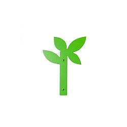 Zelený nástěnný věšák Furniteam Tree, výška 40 cm