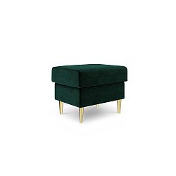 Zelený puf Mazzini Sofas Muguet, 60 x 45 cm