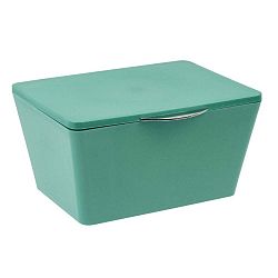 Zelený úložný box do koupelny Wenko Brasil