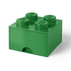 Zelený úložný box s šuplíkem LEGO® 