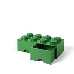 Zelený úložný box se 2 šuplíky LEGO®