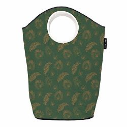 Zelený úložný košík Butter Kings Boho Leaves, 60 l