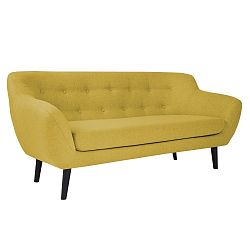Žlutá 3místná pohovka Mazzini Sofas Piemont