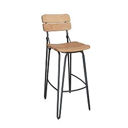 Žlutá barová židle VIDA Living Delta, výška 93 cm