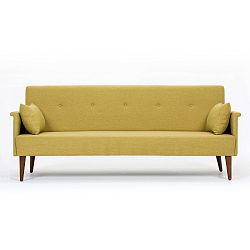Žlutá rozkládací pohovka Balcab Home Julia