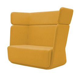 Žluté křeslo Softline Basket Eco Cotton Yellow