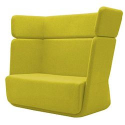 Žluté křeslo Softline Basket Felt Melange Yellow