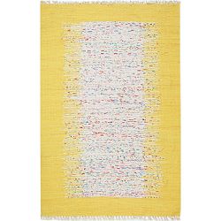 Žlutý koberec Eco Rugs Yolk, 80 x 150 cm