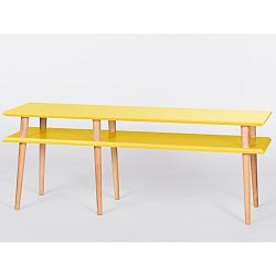 Žlutý konferenční stolek Ragaba Mugo, délka 139 cm