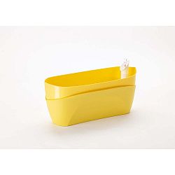 Žlutý květináč Plastia Doppio