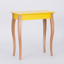 Žlutý odkládací stolek Ragaba Console, délka 65 cm