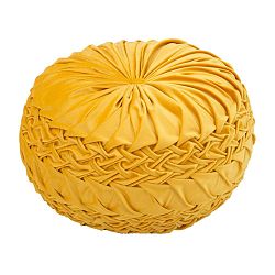 Žlutý puf Mauro FerretiI Queen, ø 48 cm