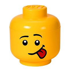 Žlutý úložný box ve tvaru hlavy LEGO® Silly L
