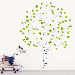 Znovu snímatelná samolepka Birch Tree, 150x100 cm