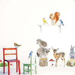 Znovu snímatelná samolepka Woodland Animals