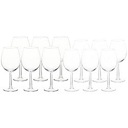 12dílná sada sklenic na víno, 430 ml a 580 ml