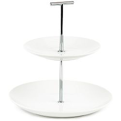 2patrový porcelánový stojan na cukroví