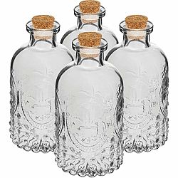 4dílná sada lahví s korkovým špuntem, 240 ml