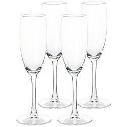 4dílná sada sklenic na šampaňské, 180 ml