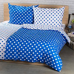 4Home Bavlněné povlečení Modrý puntík