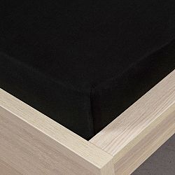 4Home jersey prostěradlo černá, 160 x 200 cm