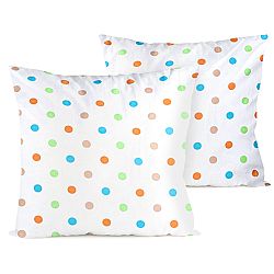 4home Povlak na polštářek Dots oranžová