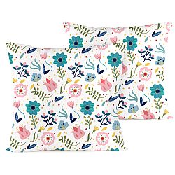 4home Povlak na polštářek Flowers krep