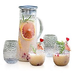 4Home Sada džbánu a 4 sklenic Raindrop Hot&Cool