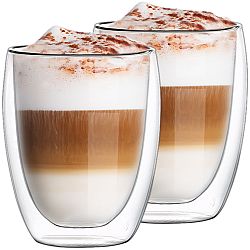 4Home Termo sklenice na latté Hot&Cool 350 ml, 2 ks