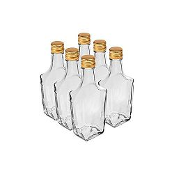 6dílná sada lahví s víčkem Art Deco, 0,25 l