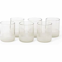 6dílná sada nízkých skleniček na pití CLEAR, 300 ml