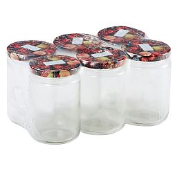 6dílná sada zavařovacích sklenic Ovoce, 390 ml