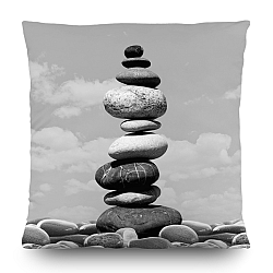 AG Art Polštářek Stones šedá, 45 x 45 cm