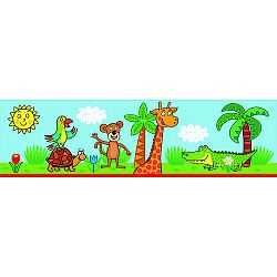 AG Art Samolepicí bordura Žirafa, 500 x 14 cm 