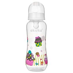 Akuku Láhev s obrázkem bílá 250 ml