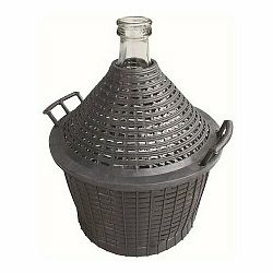 Aldotrade Demižon sklo v plastovém koši, 15 l