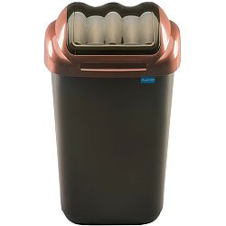 Aldotrade Odpadkový koš FALA 15 l, černá/zlatá