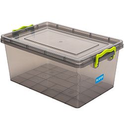 Aldotrade Plastový úložný box 1,5 l, šedá