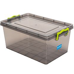 Aldotrade Plastový úložný box 5 l, šedá