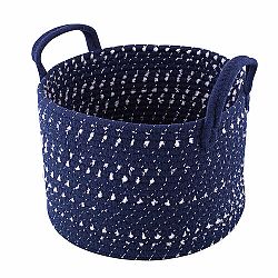 Altom Bavlněný kulatý košík Dark blue, 28 x 20 cm