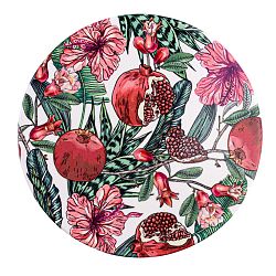 Altom Keramické prkénko kulaté Ibišek, 20 cm