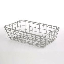 Altom Obdélníkový košík Grey, 26 x 19 x 8 cm