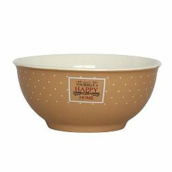 Altom Porcelánová miska Happy Home 14 cm, béžová
