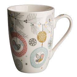 Altom Porcelánový hrnek vánoční Baubles, 300 ml