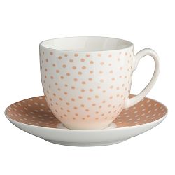 Altom Porcelánový šálek s podšálkem Punto, 200 ml
