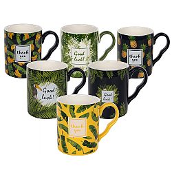 Altom Sada porcelánových hrnků Džungle 350 ml, 6 ks 