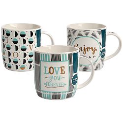 Altom Sada porcelánových hrnků Enjoy 330 ml, 3 ks