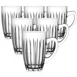 Altom Sada skleněných hrnků Venus 350 ml, 6 ks, 