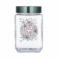 Altom Skleněná dóza s víčkem Xmas, 700 ml